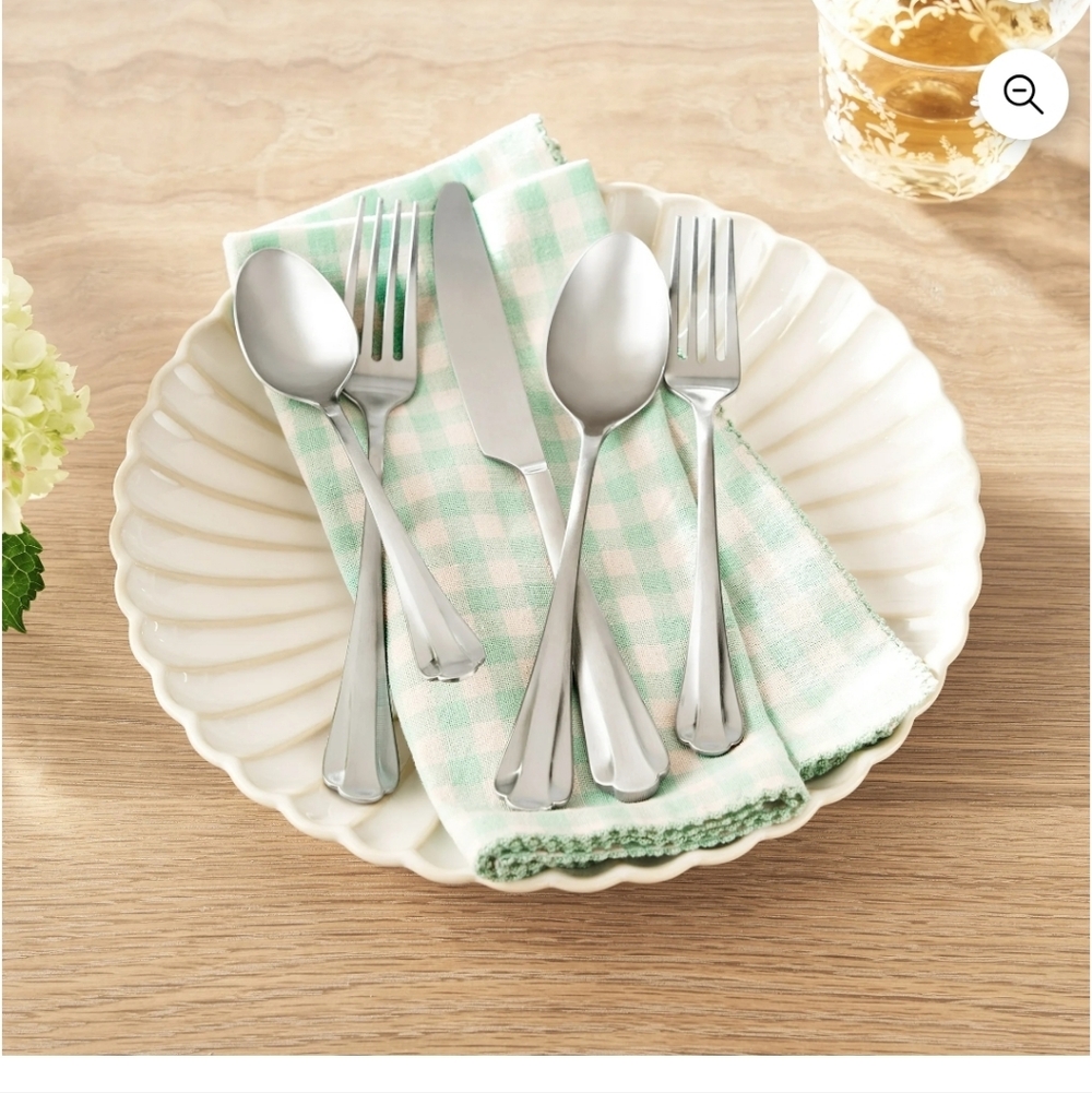 Pioneer Woman Colette Satin 20 Piece Flatware Set - Picture 2 of 6